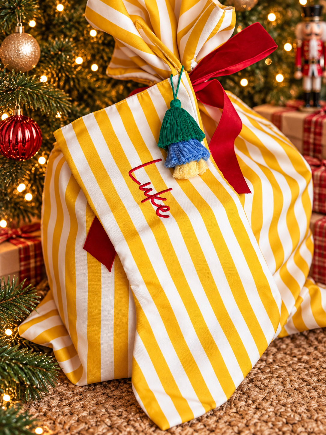 Striped Christmas Stockings