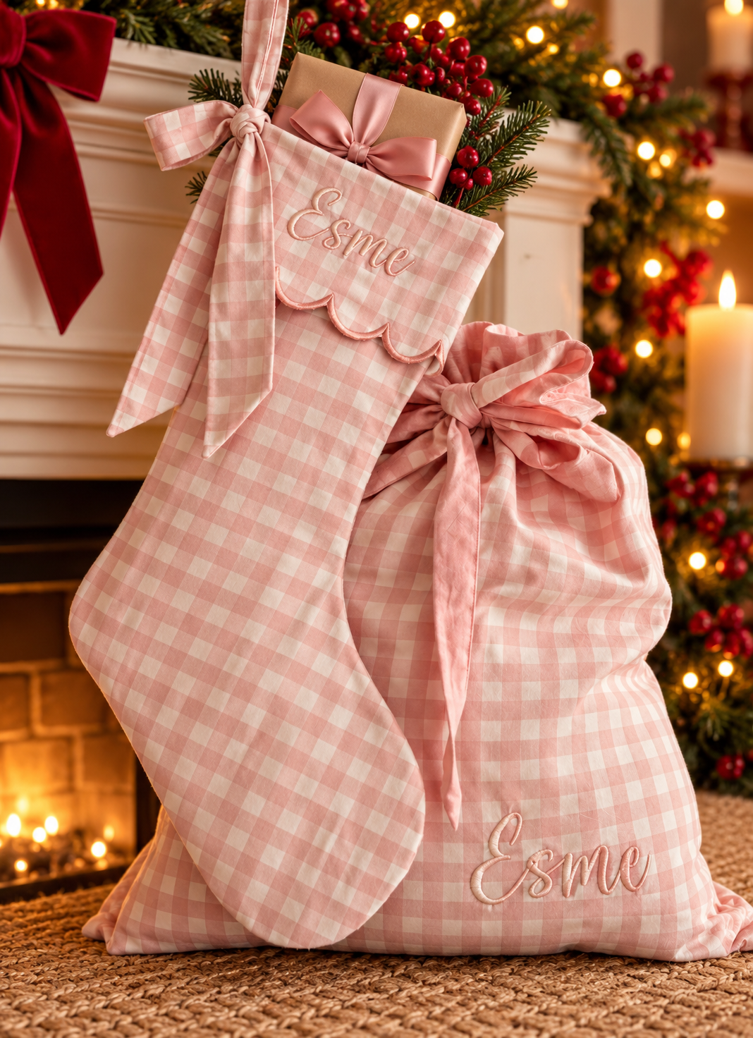Gingham Stockings