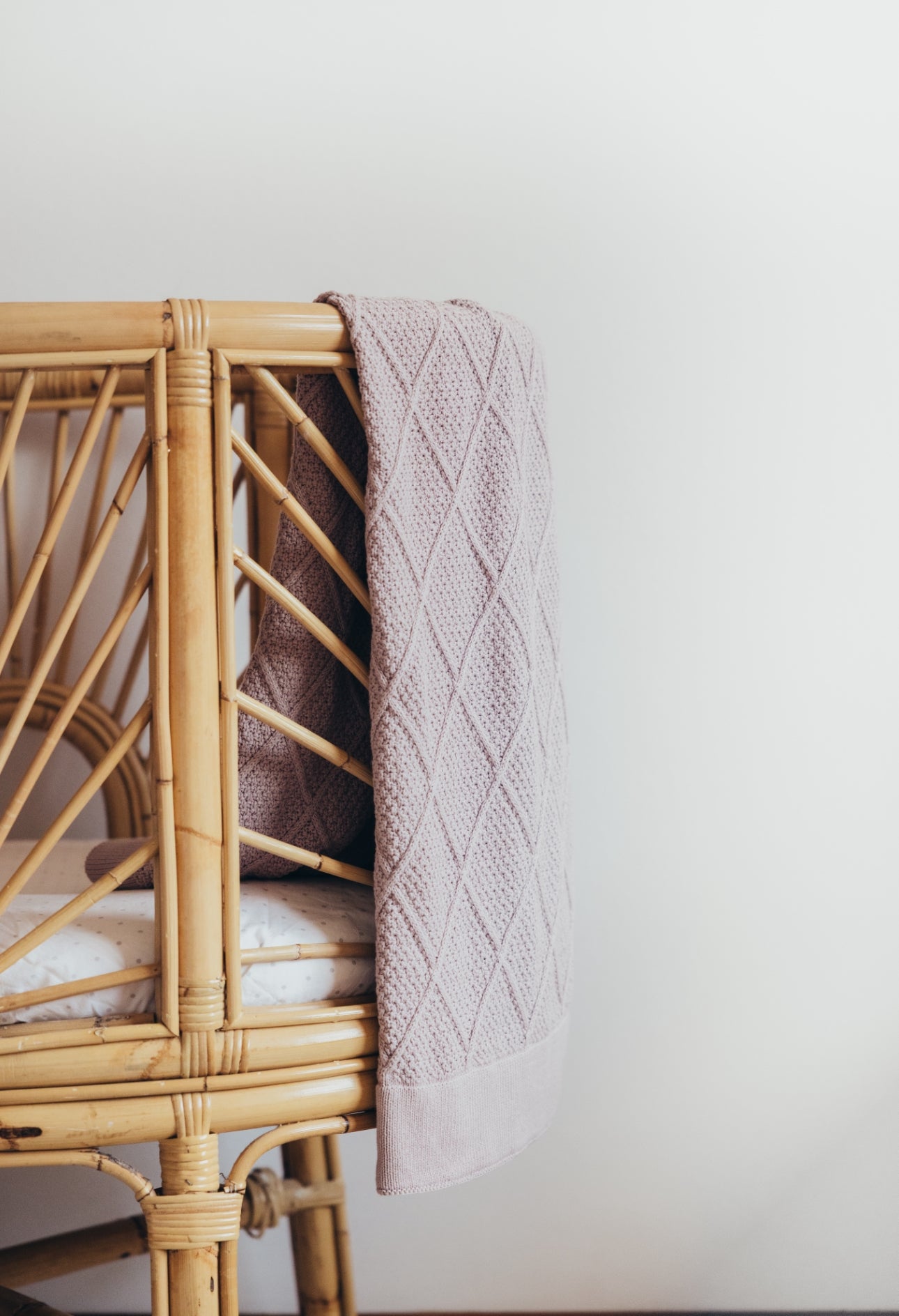 Diamond Knitted Blanket