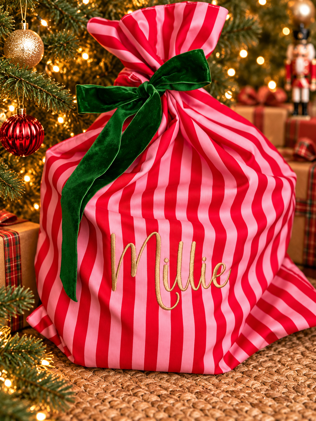 Striped Christmas Sack