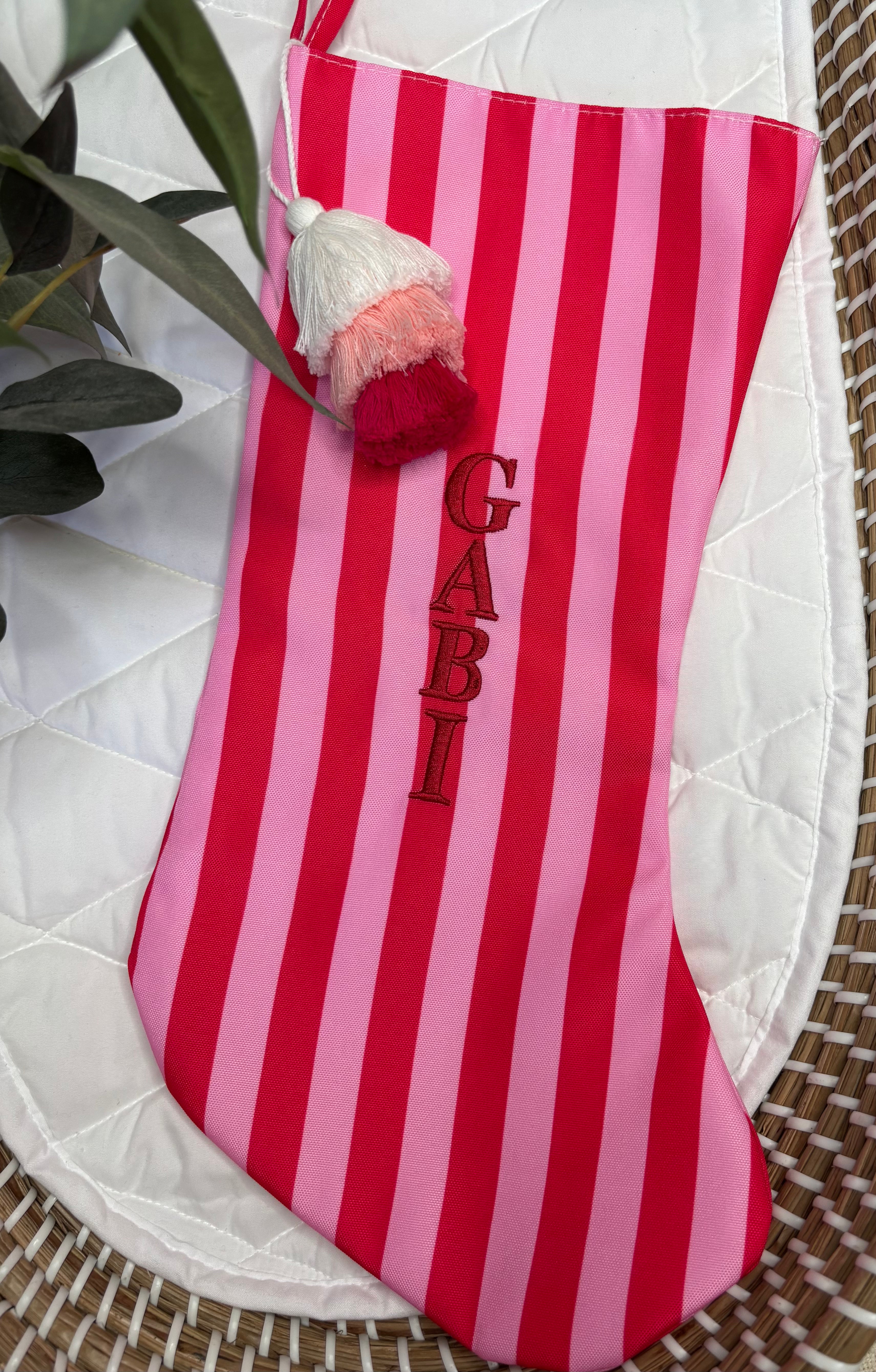 Striped Christmas Stockings