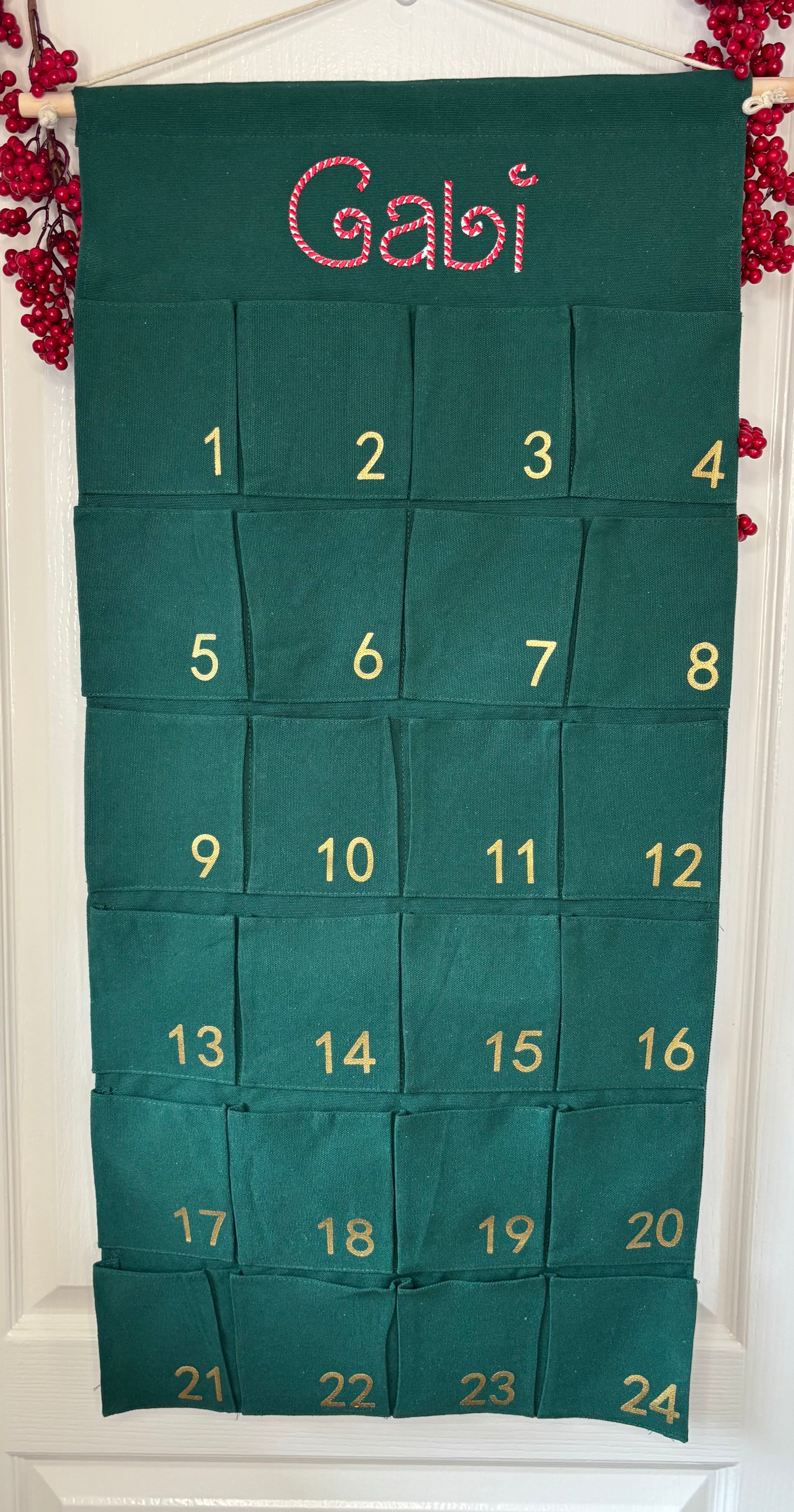 Personalised Fabric Advent Calendar