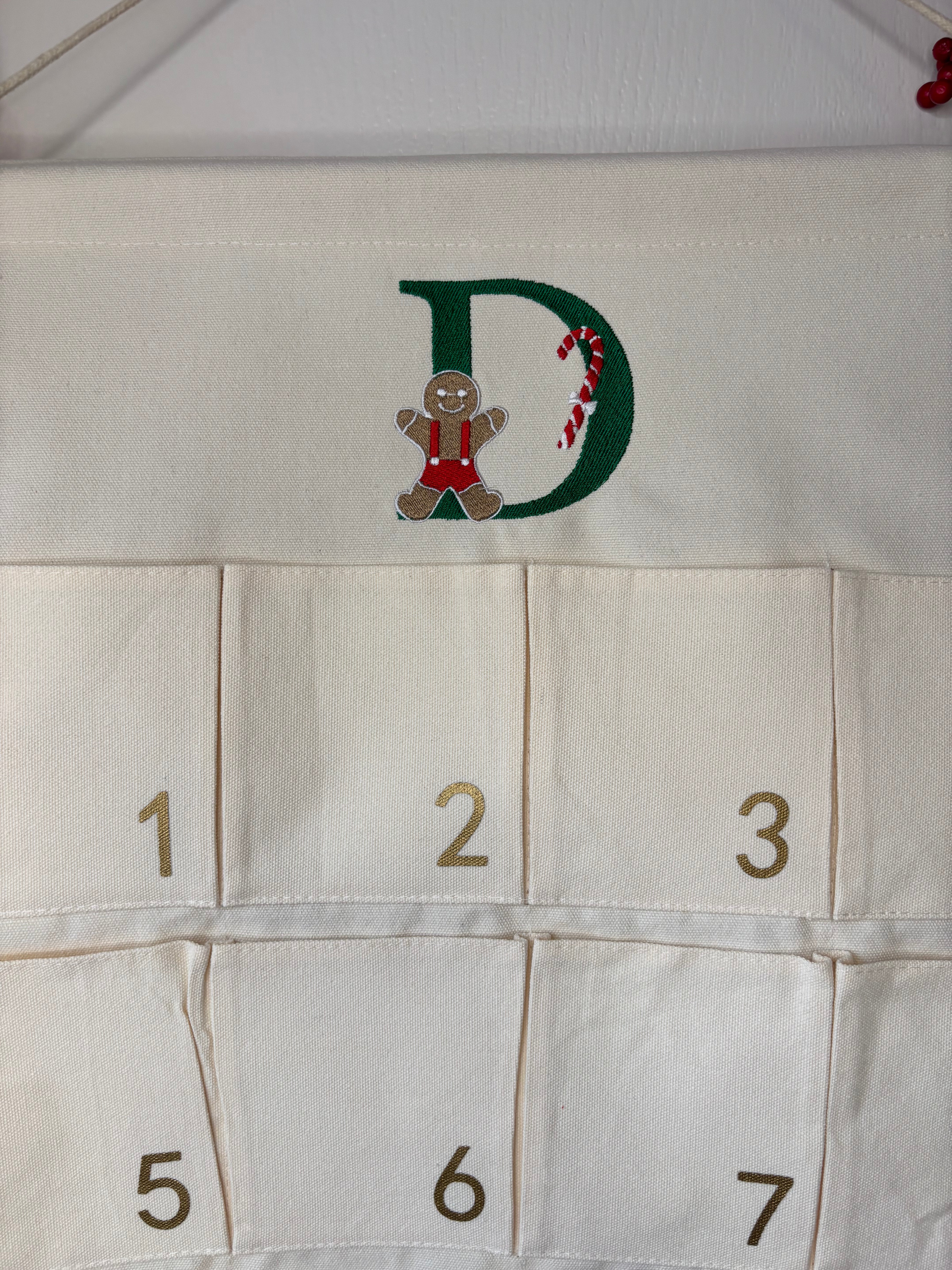 Personalised Fabric Advent Calendar