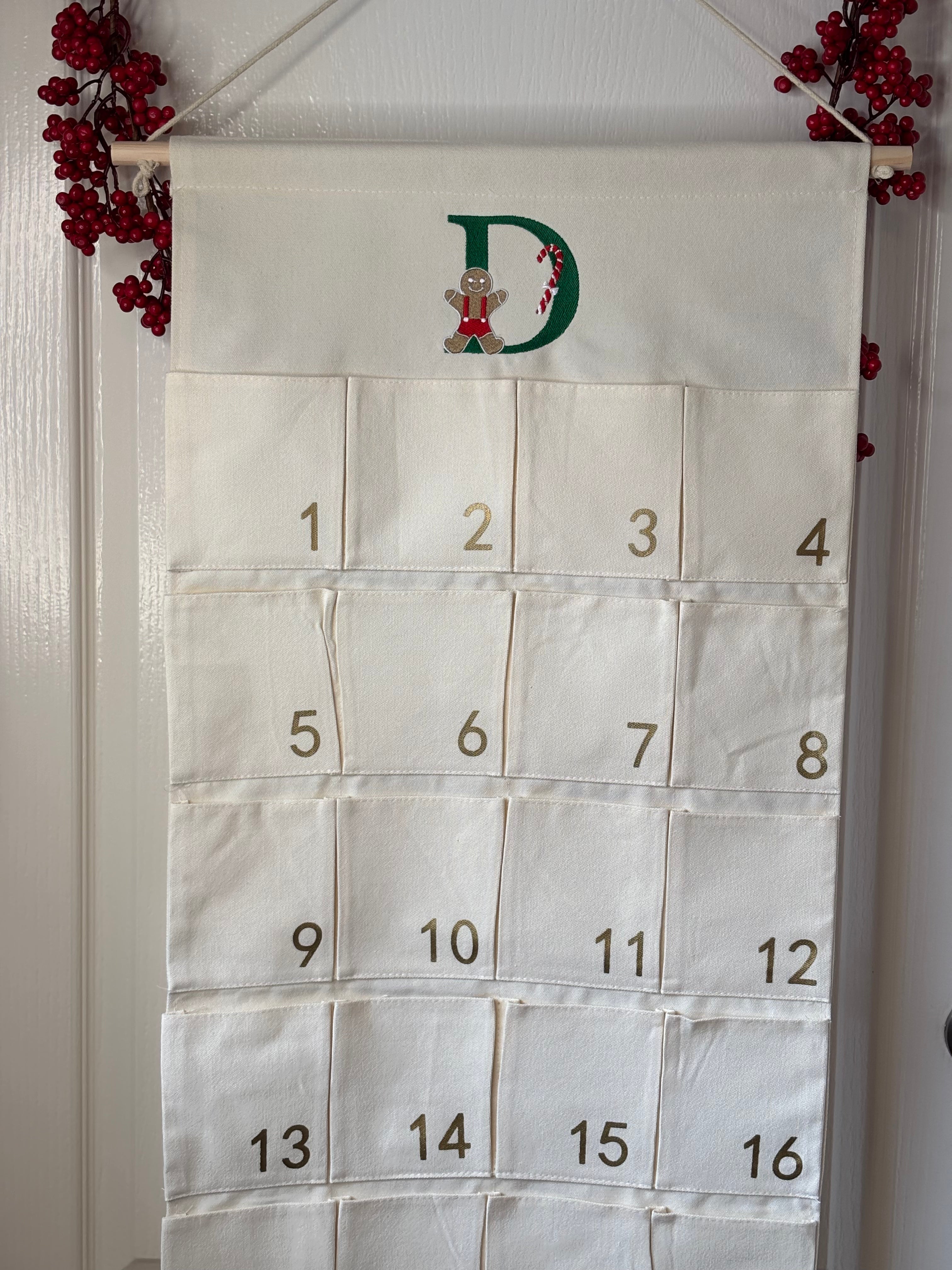 Personalised Fabric Advent Calendar
