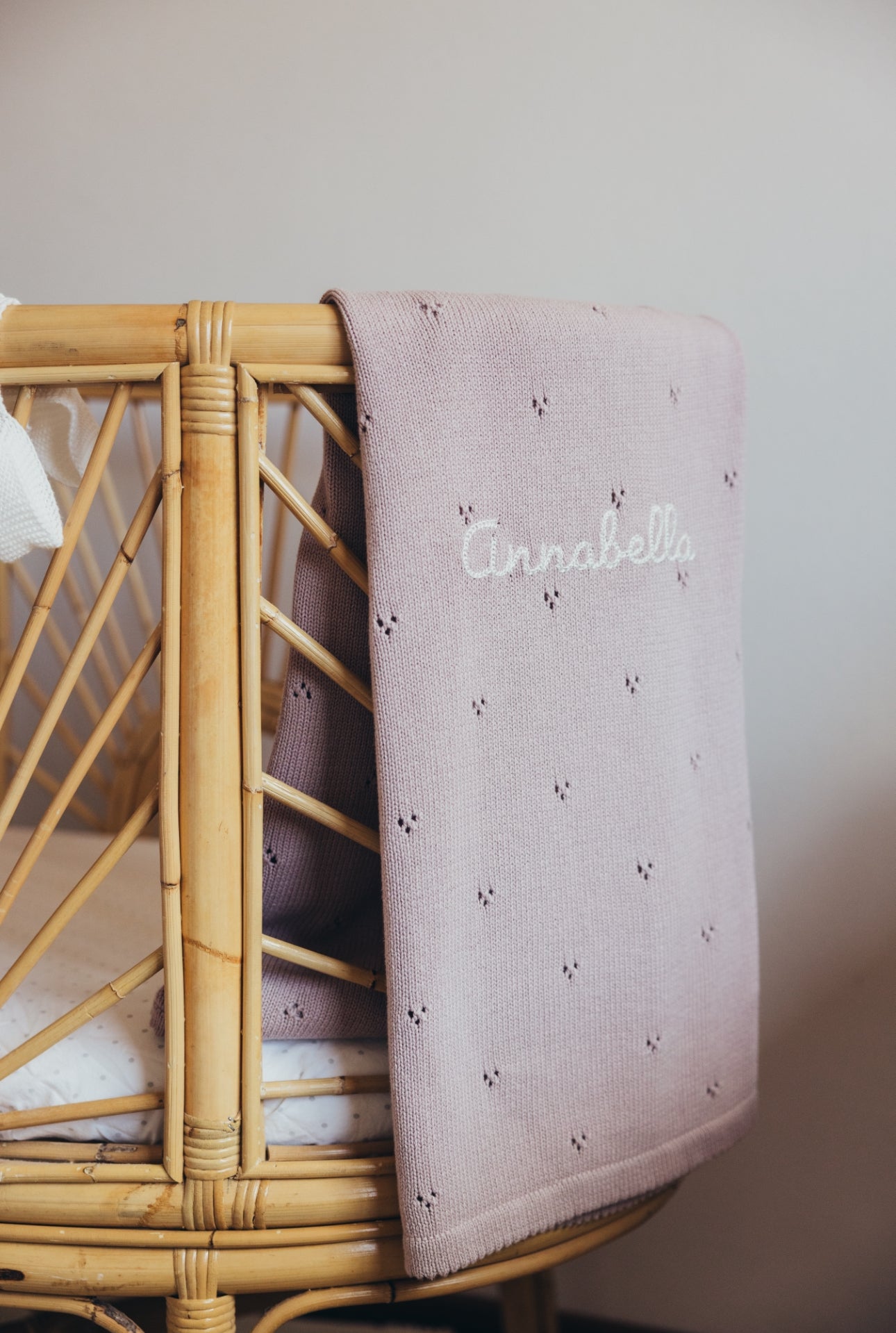 Pointelle blanket