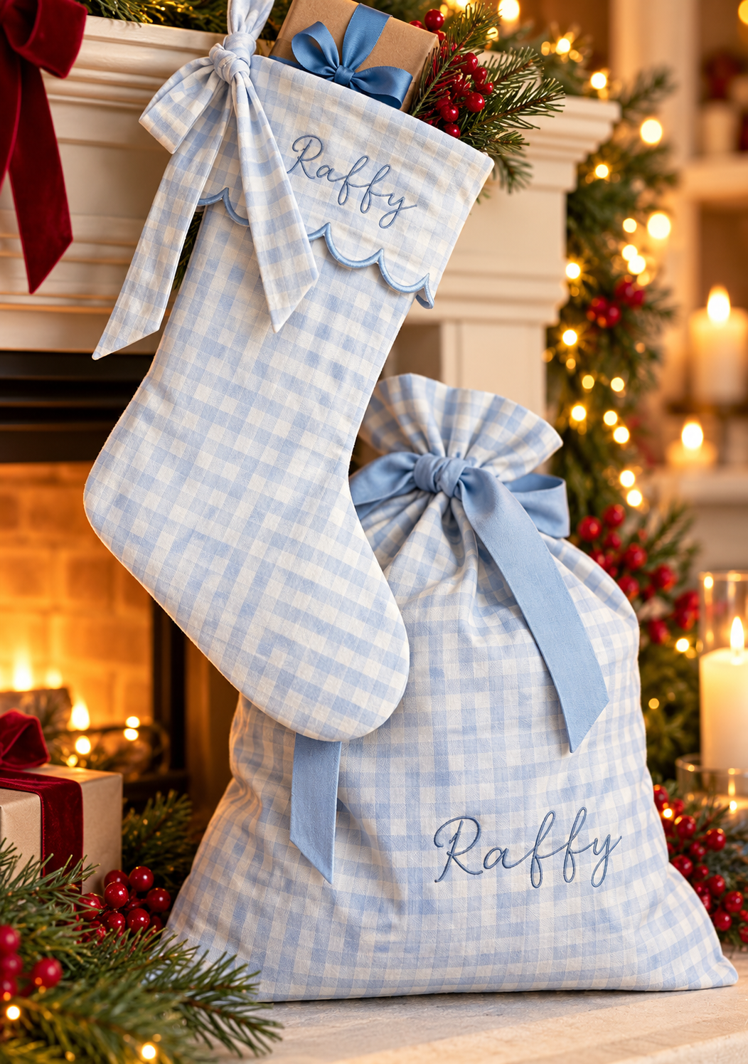 Gingham Stockings