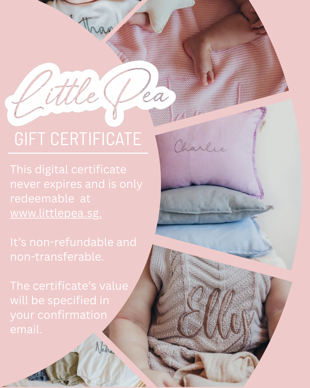 Little Pea Digital Gift Certificate