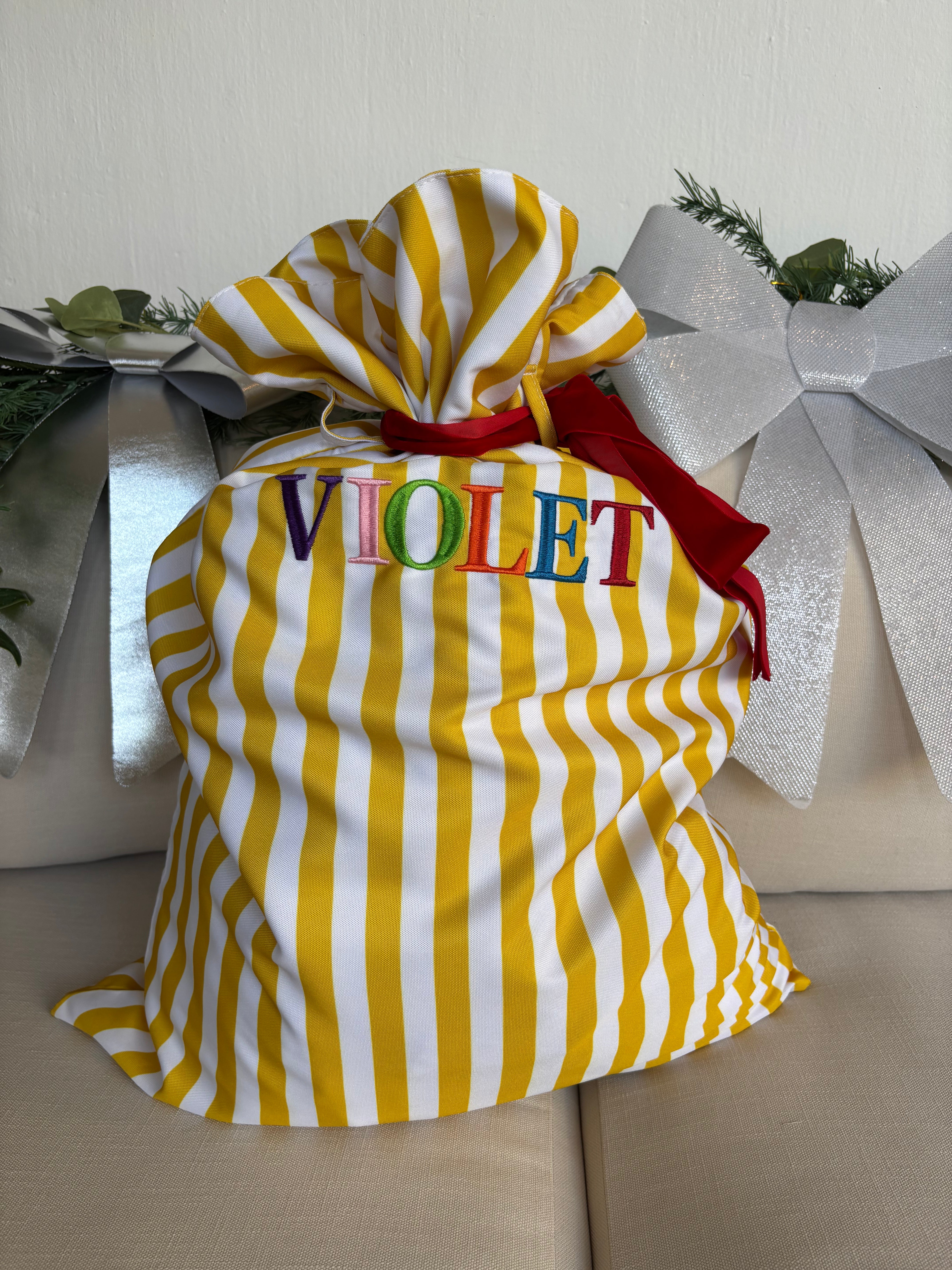 Striped Christmas Sack