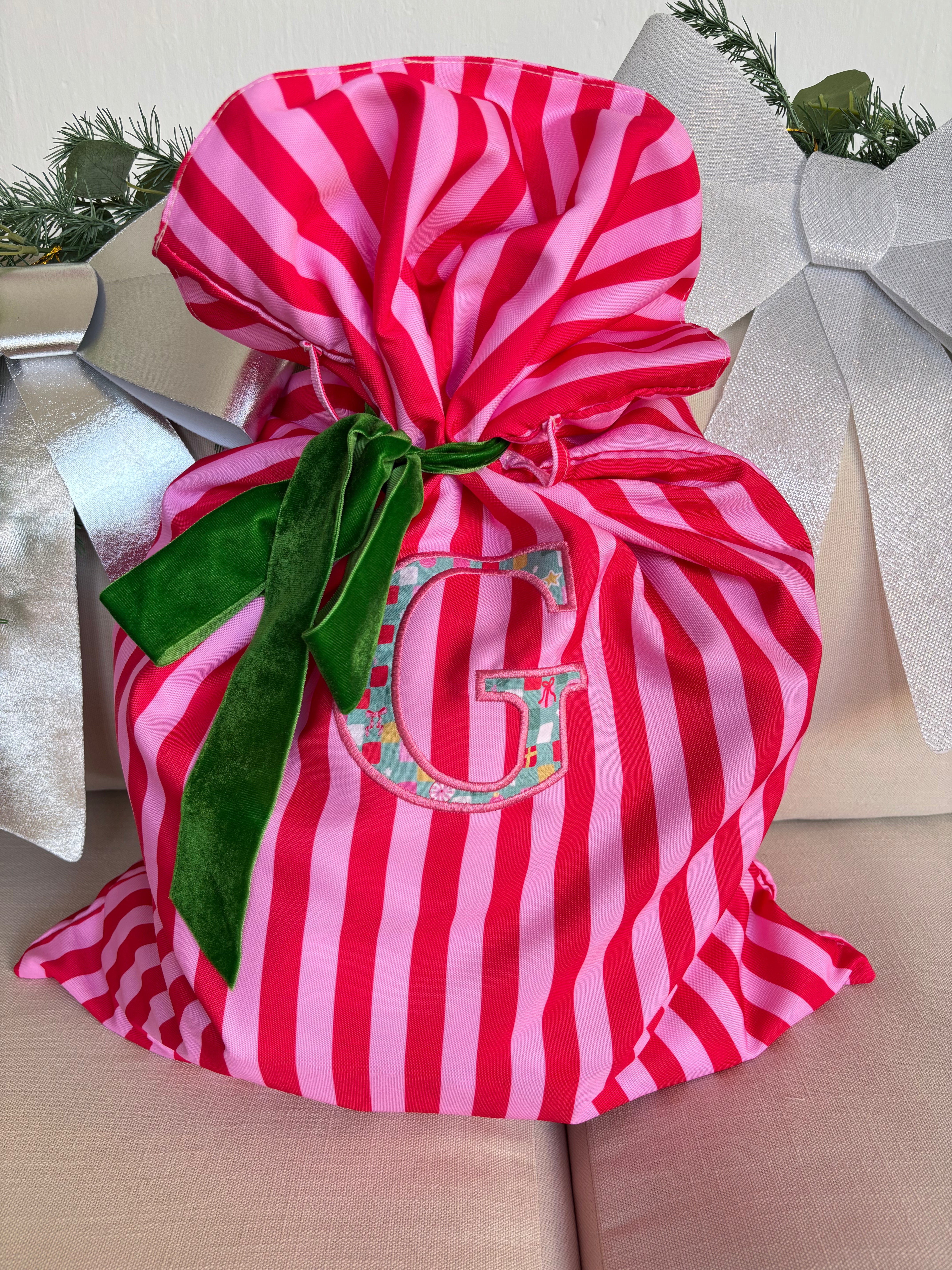 Striped Christmas Sack