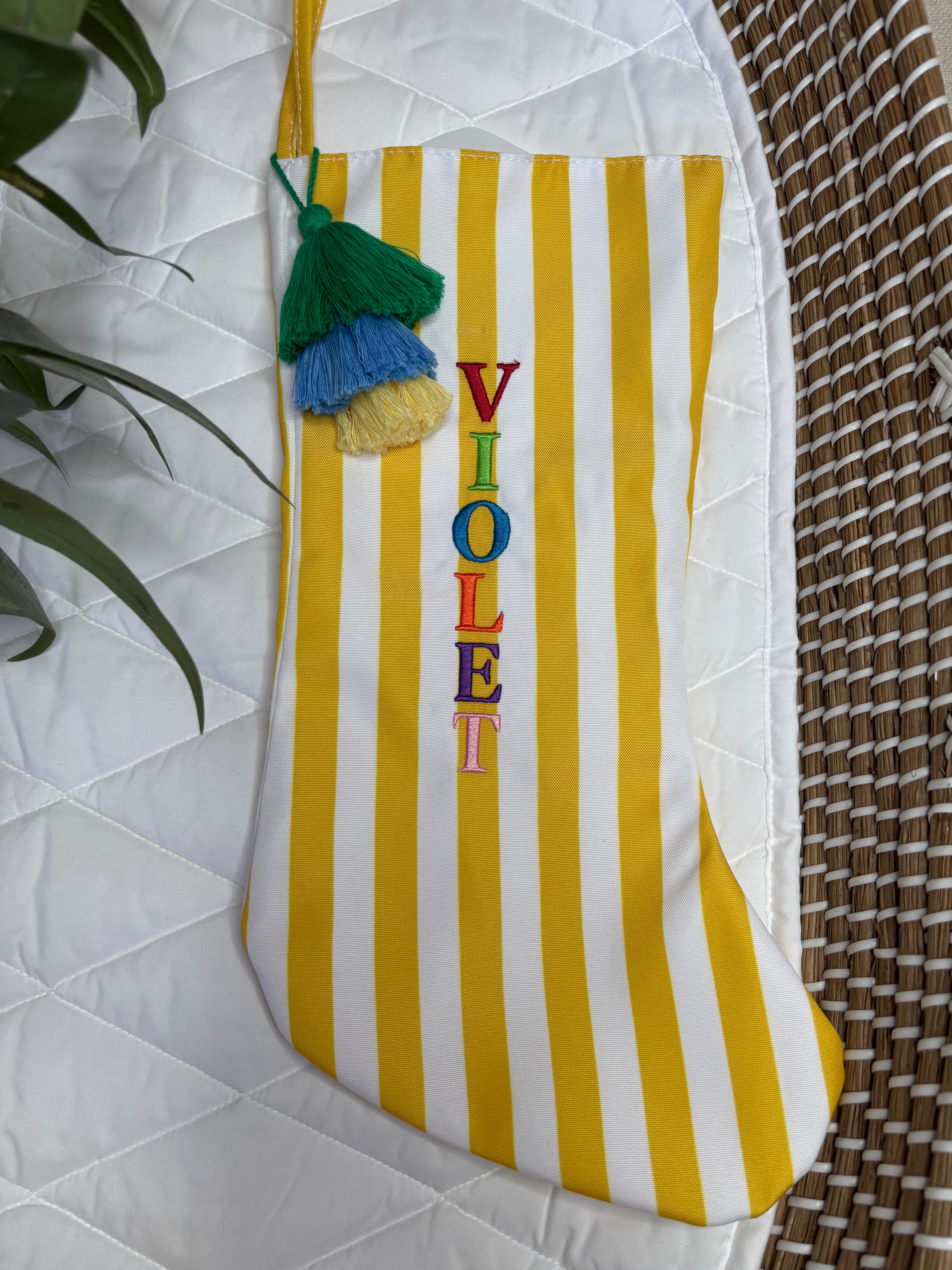 Striped Christmas Stockings