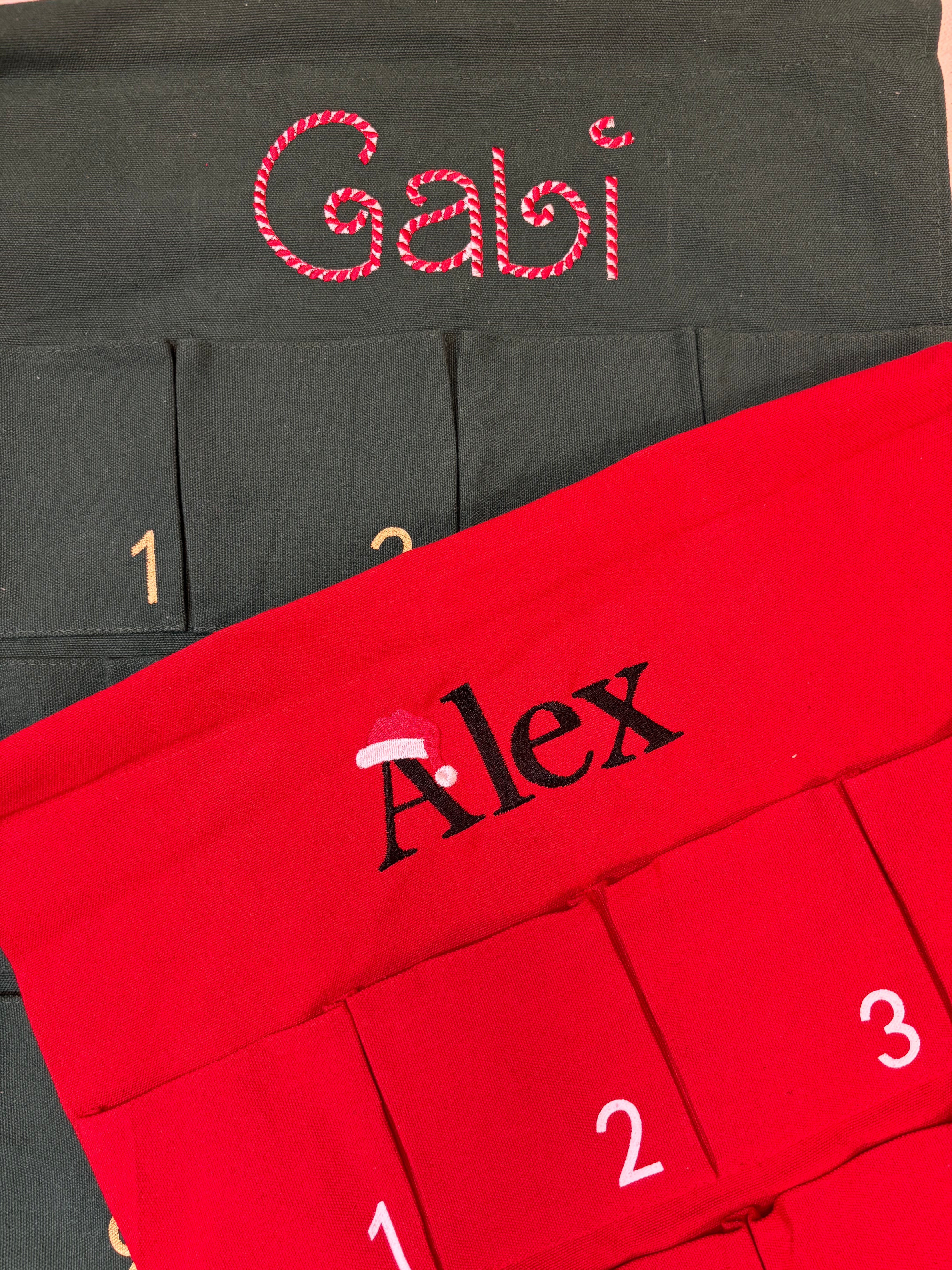 Personalised Fabric Advent Calendar