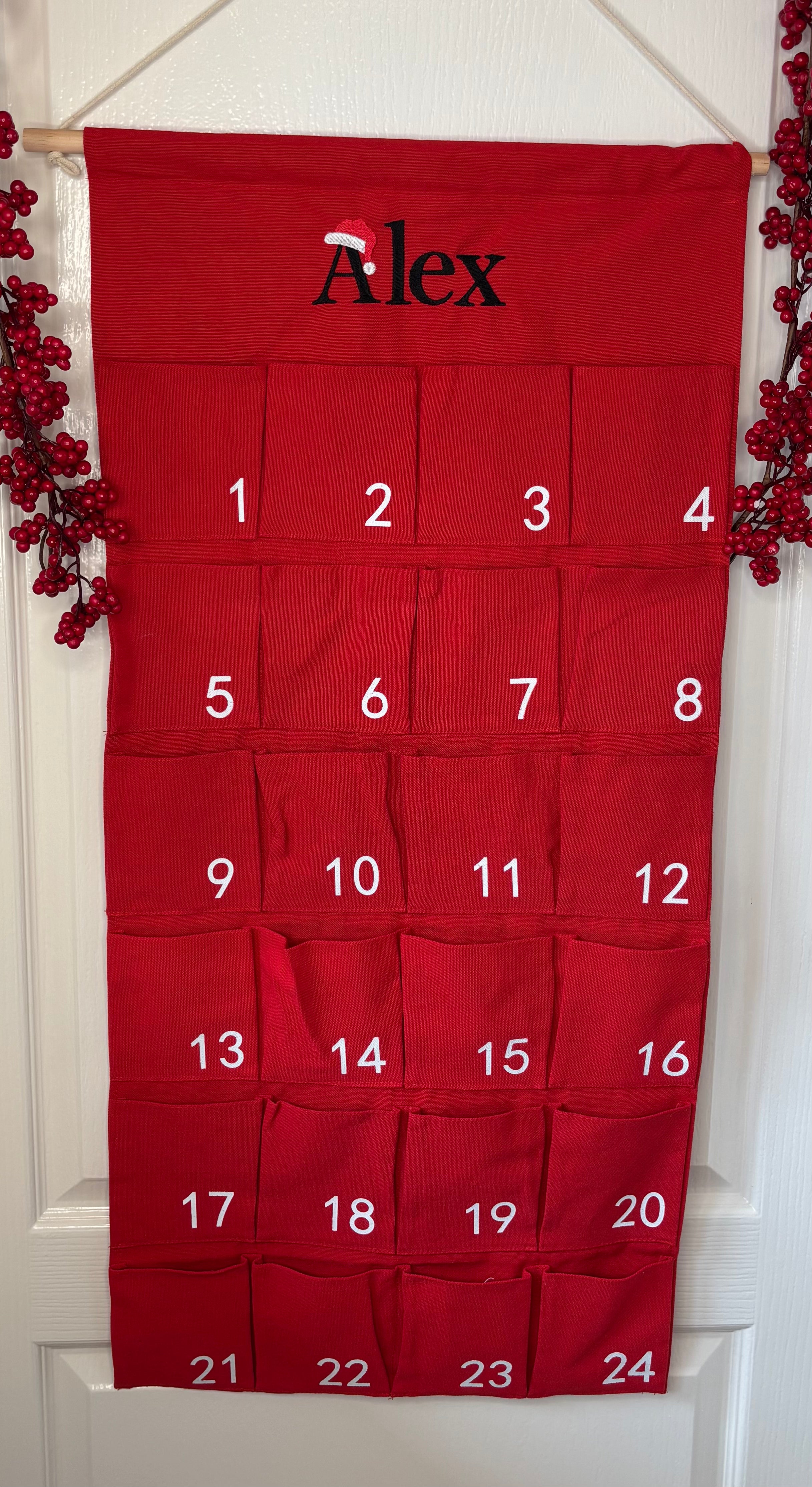 Personalised Fabric Advent Calendar