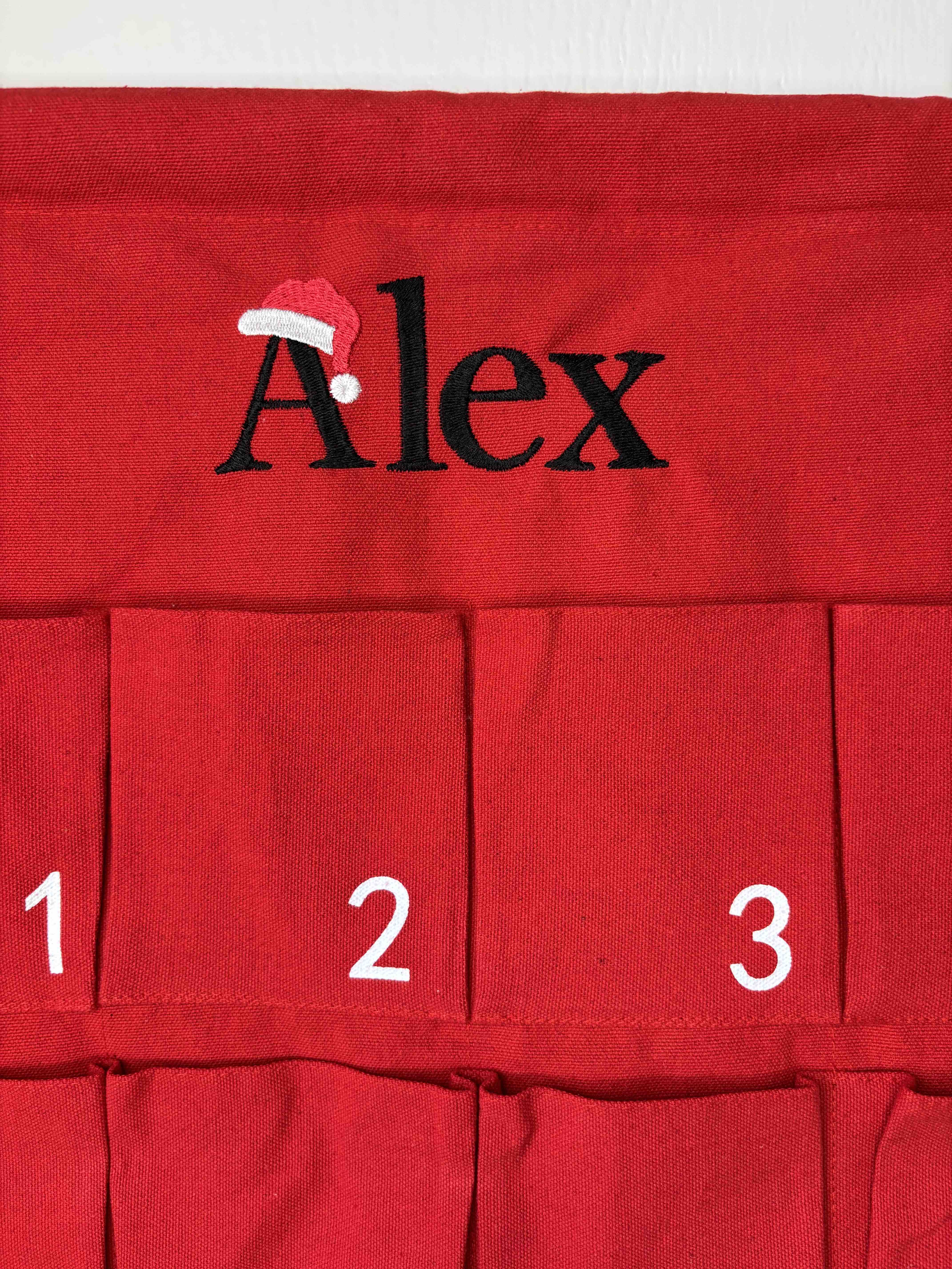 Personalised Fabric Advent Calendar