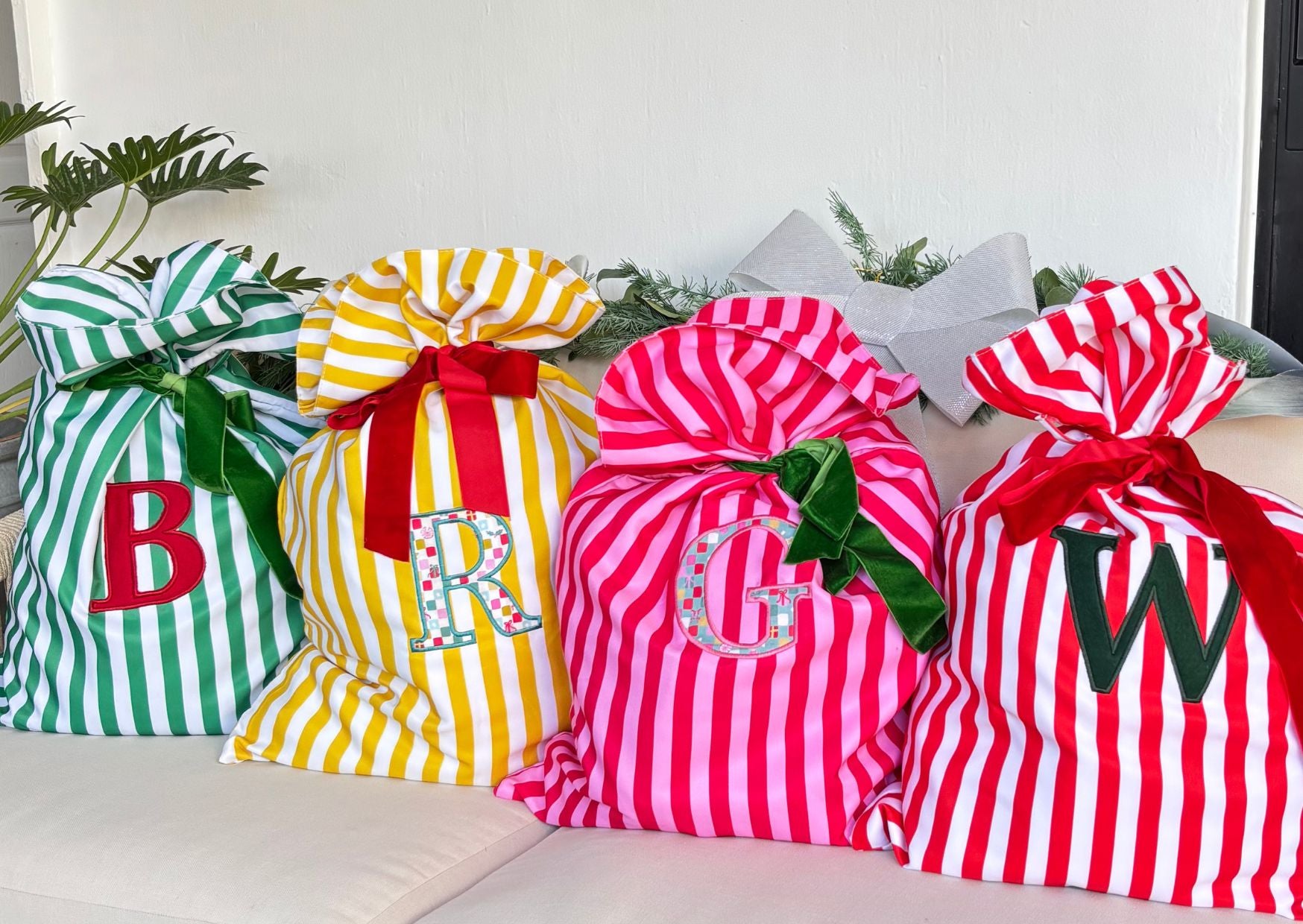 Striped Christmas Sack